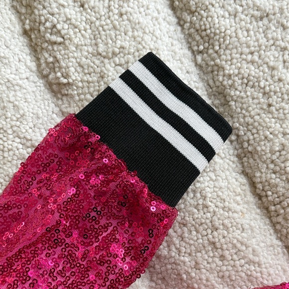 NWOT Fushia Pink Sequin Baseball Jacket - Picture 4 of 13